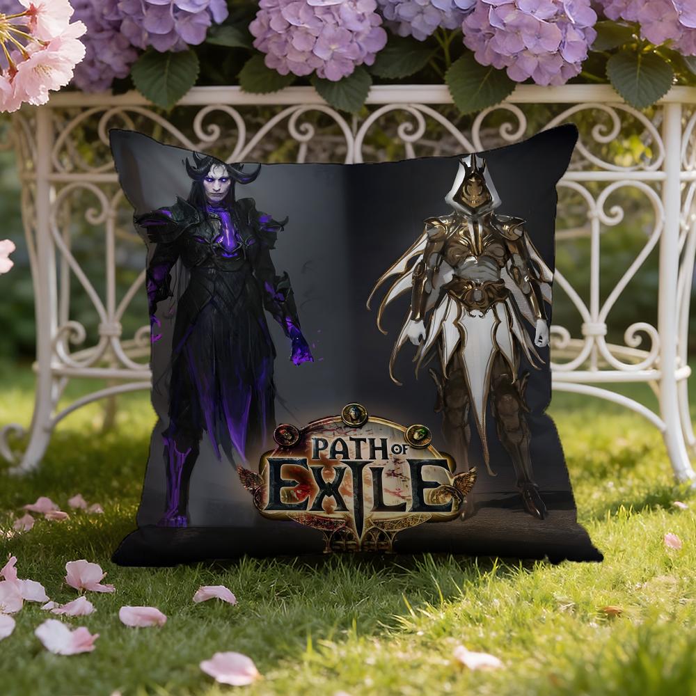 Игровой Path of Exile Наволочка для дома и автомобиля Двухсторонний чехол на подушку: Двусторонняя конструкция для максимального комфорта
