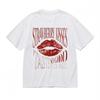 Women's T-shirt With Strawberry Kisses Graphic Unisex White 100% Cotton Tops USA