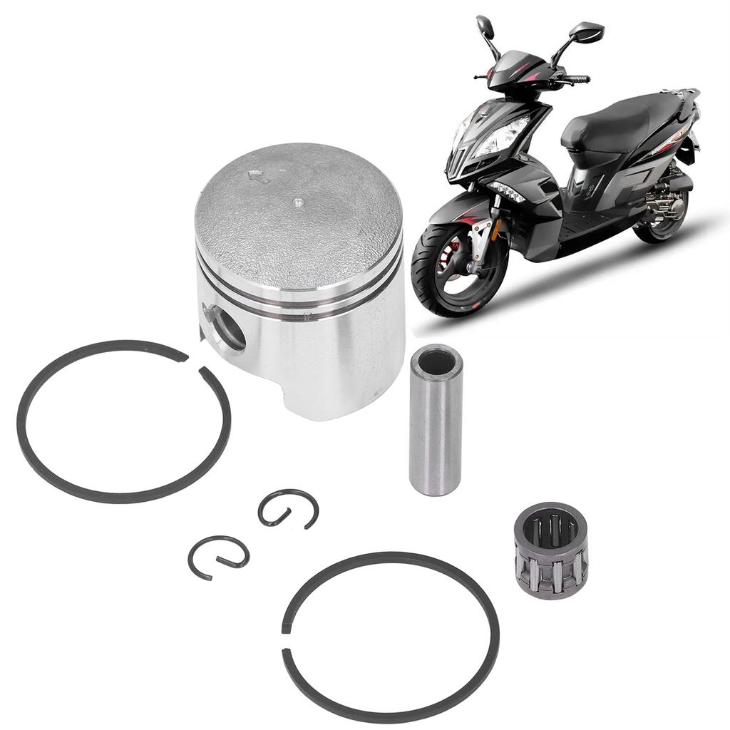 40mm Piston Pin Kit Steel Alloy Stable Performance for 2 Stroke 49cc 50cc Moped Scooter Dirt