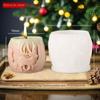 Merry Christmas Candle Silicone Mold 3D Striped Christmas Tree Soap Mold  Desk Decoration