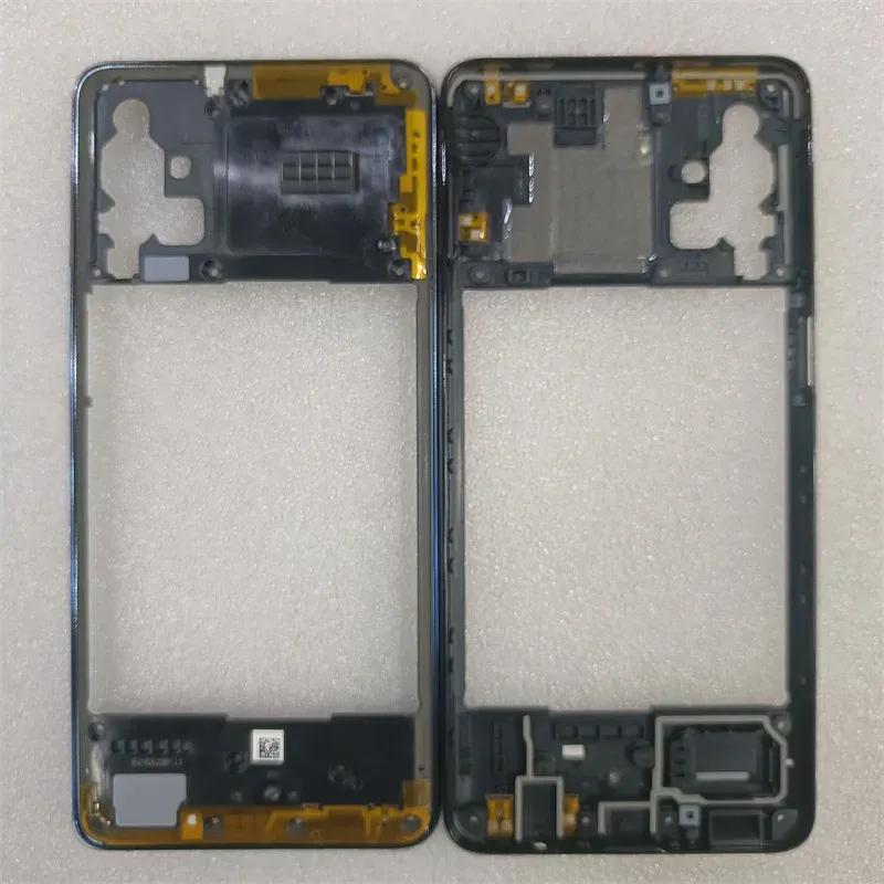 Phone Housing Middle Frame+Battery Back Cover Case Panel Lid Rear +Camera Lens Repair Parts for Samsung Galaxy M31S 5G M317F