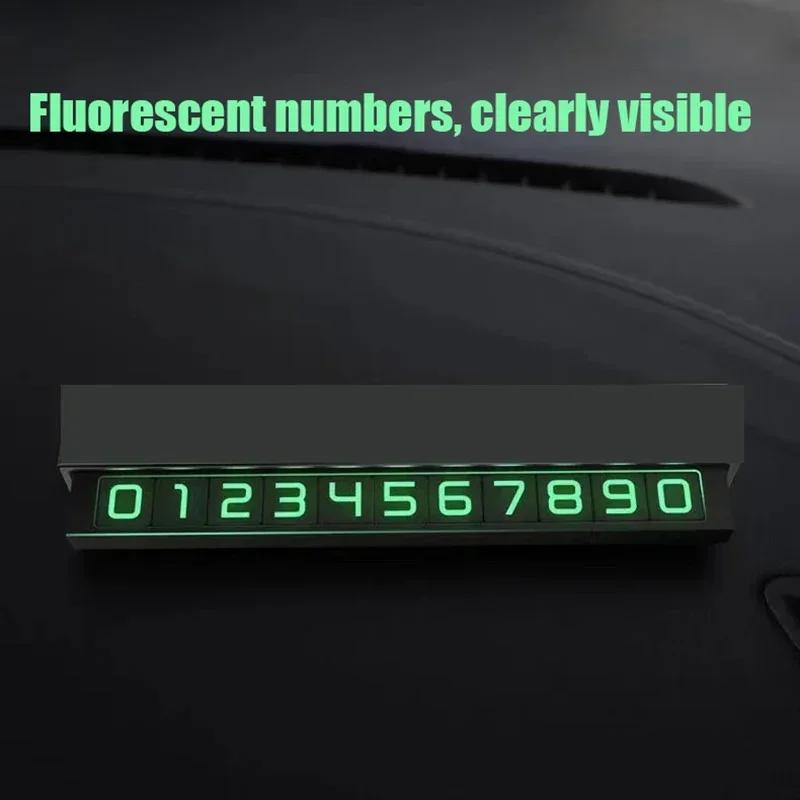 Car Interior Luminous Number Temporary Parking Card Plate for Lexus IS200 IS250 GX470 CT200H ES RX300 RX330 NX300 IS NX GS RX350