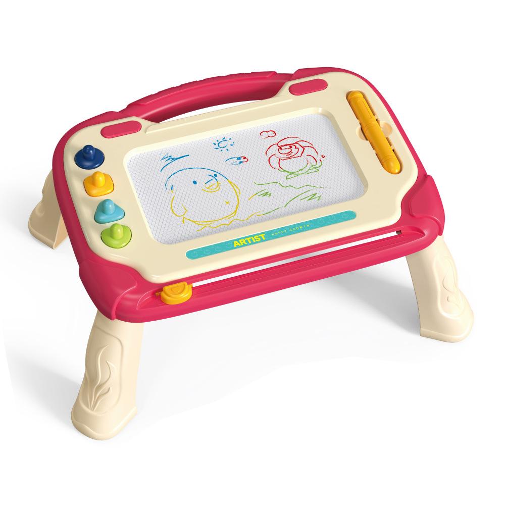 Children'S Magnetic Drawing Board Color Scribbling Board Toddler Baby Erasable Magnetic Writing Board Bracket Toy