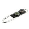 Durable Outdoor Survival Tool High Quality Outdoor Camping Compass Key Chain Thermometer Carabiner