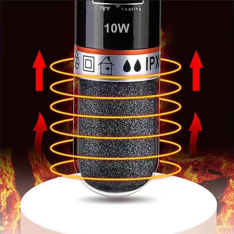 Мини-обогреватель для аквариума с питанием от USB - 10 Вт, с автотермостатом, погружной, для маленьких аквариумов, аквариумов с петушками, безопасный для настольного использования