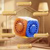Six-Color Magic Bean Cube Fidget Toy Kid Magic Cube Rotating Solve Logical Thinking Brain Challenge Fingertip Stress Relief Toy