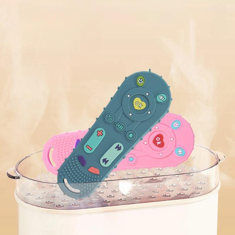 Пульт дистанционного управления для детского телевизора Прорезыватель для зубов Силиконовые детские перчатки для защиты от еды Браслет-пустышка Палочка для прорезывания зубов Игрушка для кусаний Аксессуары для ухода за детьми