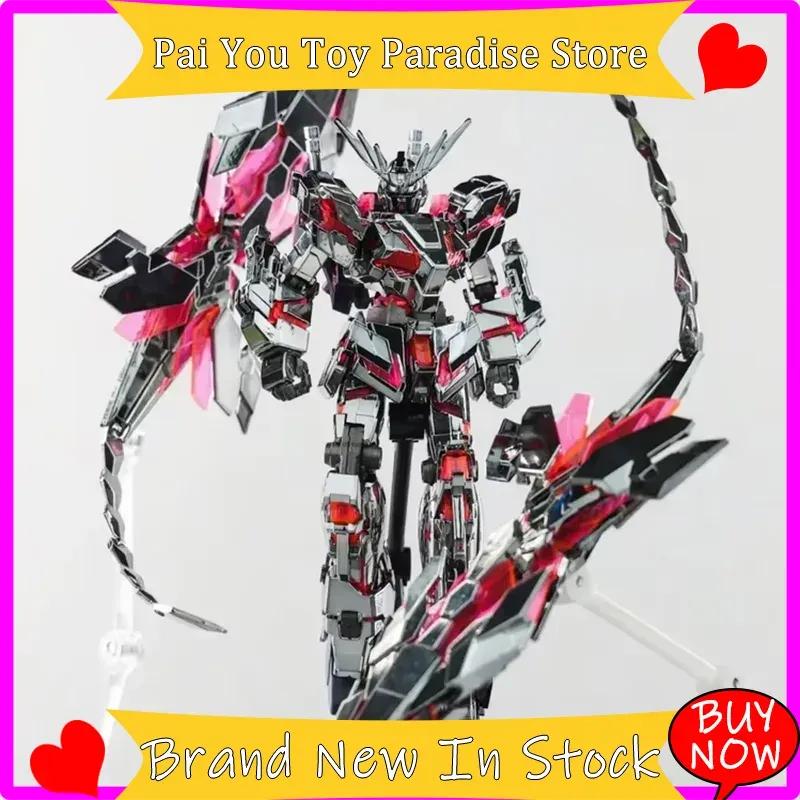 Продажа Hg 1144 1Xd Единорог Rx-0 Модель Destory Гальваническое покрытие Темная Сталь Черный Феникс Сборная Модель Набор Меха Действие В Наличии