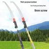 Stainless Steel Telescopic Garden Tool: Multi-Function Fruit Tree Saw with Double/Single Hook, High Branch Saw, Fishing Hook, and Water Grass Net Rod