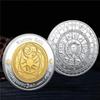 Twelve Constellation Souvenir Coin Europe And America Tarots Lucky Love Wishing Coins Gift Two-Tone Commemorative Coin