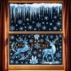 Reusable Stickers Christmas Window Stickers Christmas Static Window Stickers  Home Decoration