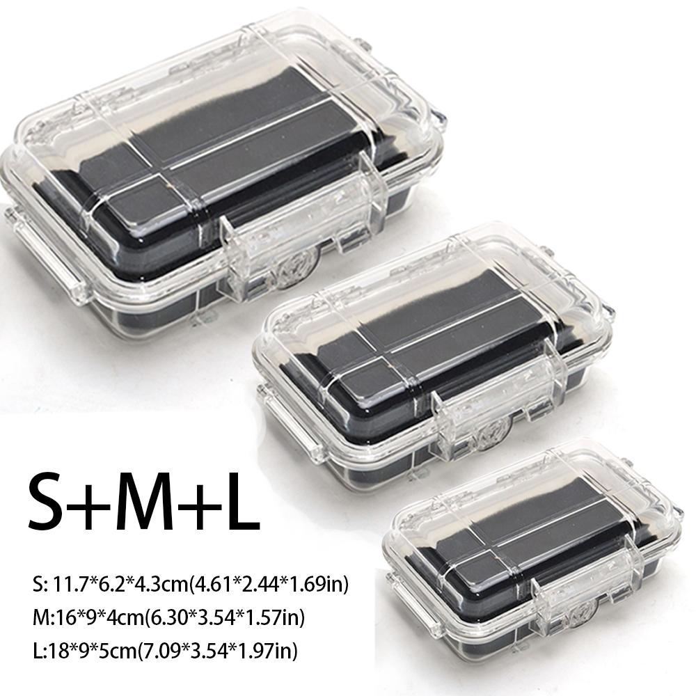 Durable ABS Camping Box Transparent Shockproof Sealed Storage Box Professional Equipment Dry Box Waterproof Toolbox