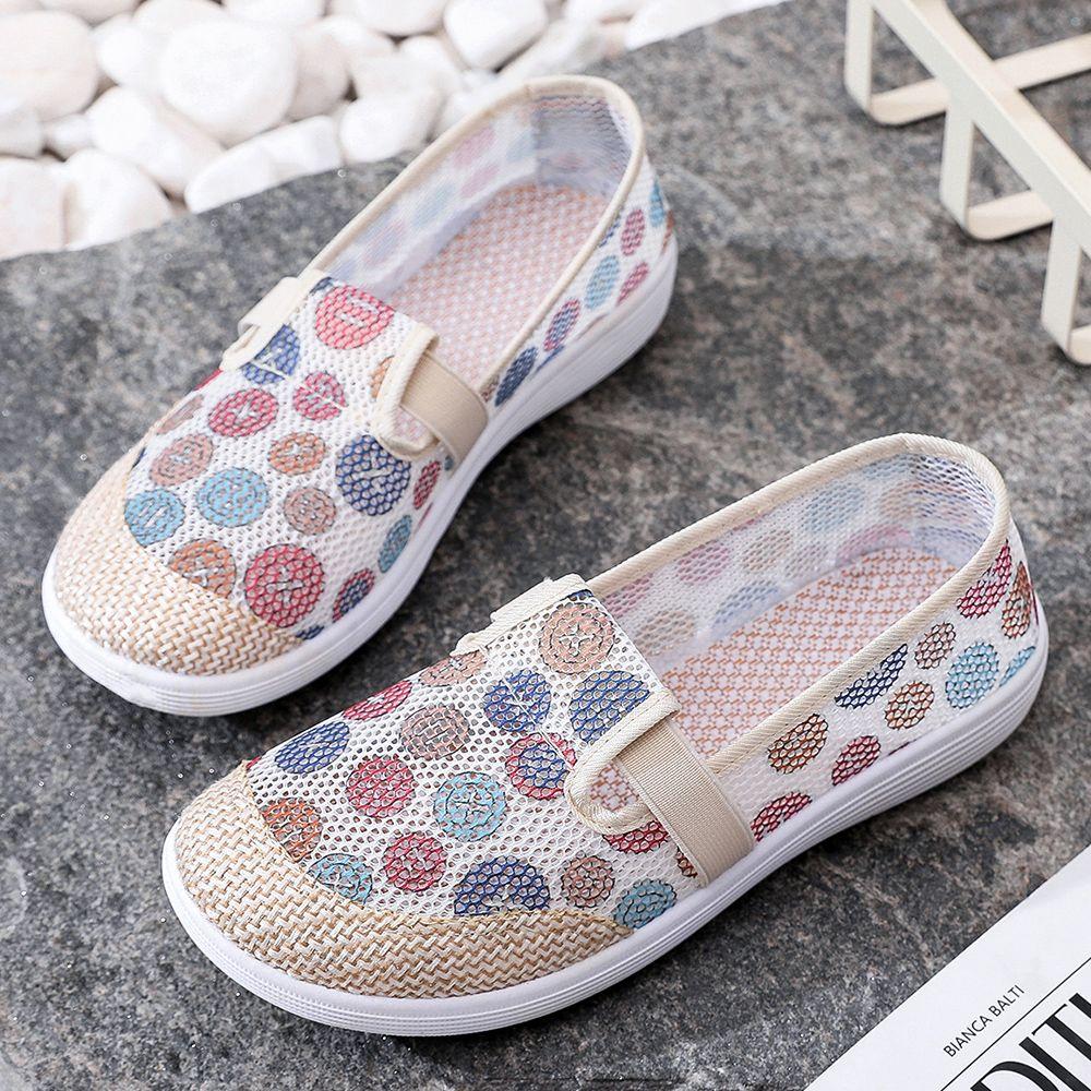 Модные эспадрильи женская обувь на плоской подошве из парусины без застежек на каждый день для городских нужд Новое поступление 2024 года Оригинальная модная обувь для ходьбы Распродажа женской обуви