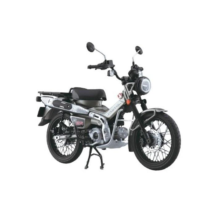 Skynet 1/12 Готовый мотоцикл Honda CT125 Матовый Бронированный Серебристо-металлический Разноцветный