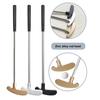 1 Set Mini Golf Putter Club with 2 Golf Balls TPR Grip Right Left Handed Stainless Steel Golf Club Kids Adults Table Game Golf Putter Training