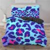 Leopard Print Duvet Cover Set King Size Africa Animal Bedding Set For Girls Boys Children Teen Colorful Leopard Twin Quilt Cover