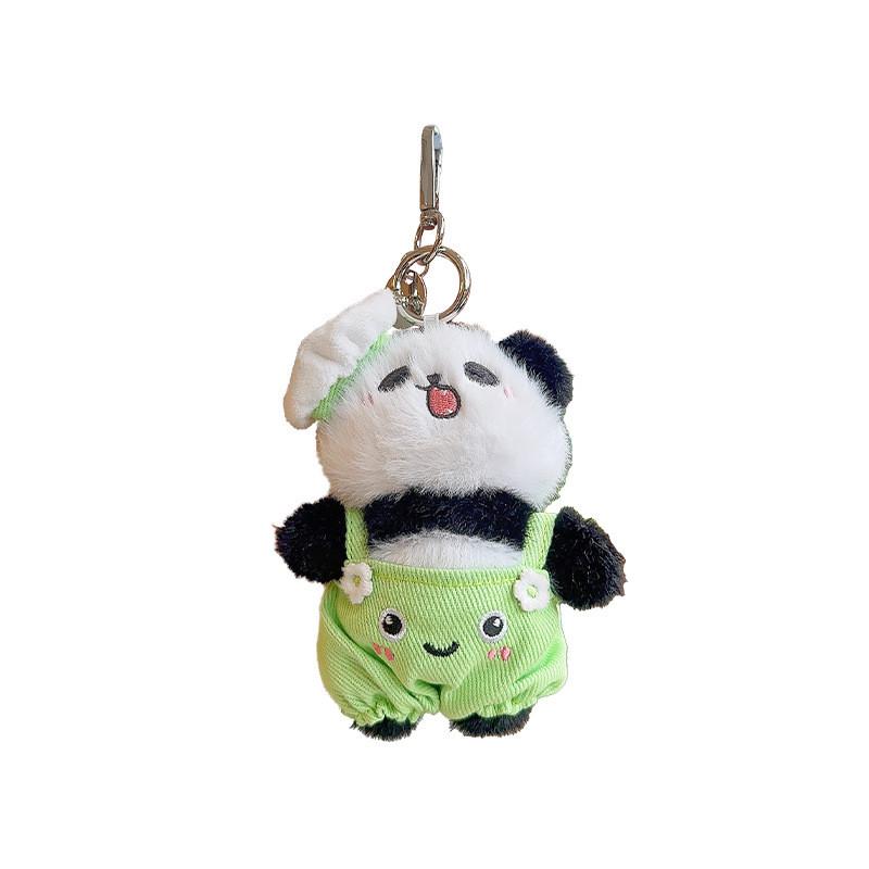 Мультяшный Милый Панда Шеф-повар Плюшевый Брелок Держатель Красочные Штаны Аксессуары Подарок