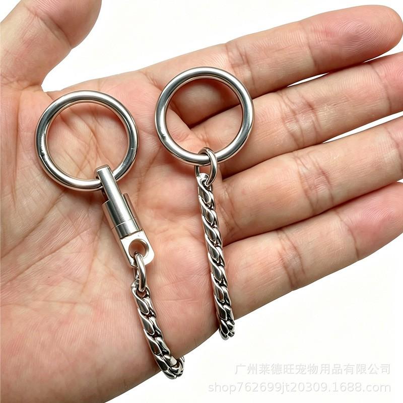 Stainless Steel Snake Chain Dog Collar With Swivel Snap Hook 5mm Heavy Duty Training Competition