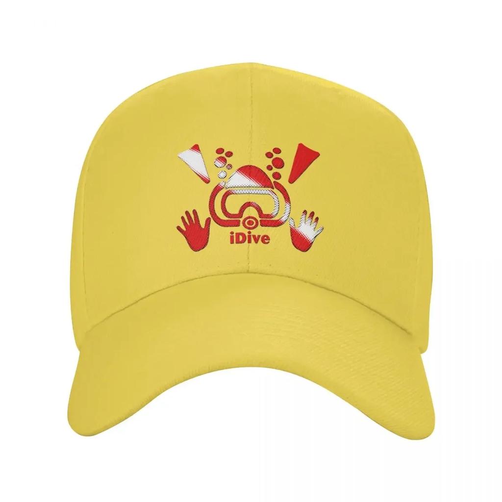 Custom Classic IDive Dive Flag Scuba Diving Baseball Cap Unisex Women Adjustable Unisex Diver Dad Hat Outdoor Sun Hat