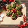 Christmas Tree Pendant 2D Snowflake Hanging Ornaments Baubles Indoor Party Acrylic Flat Xmas