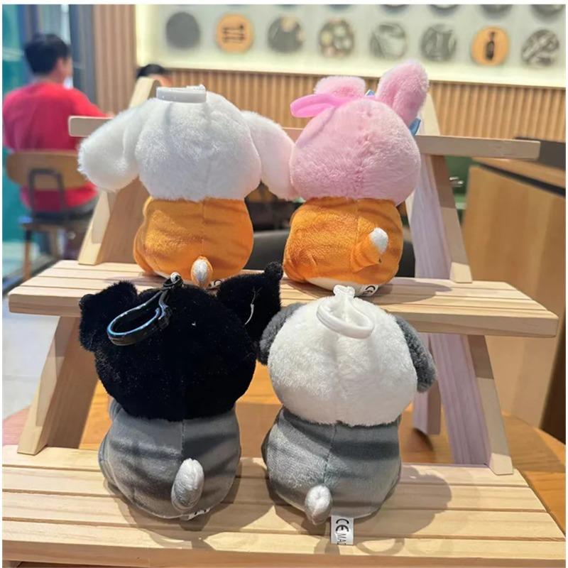 Японский Милый Мультяшный Драг Санио С Милой Куклой Кошкой Плюшевая Игрушка Подвеска для Сумки Девушка Сердце Подарок