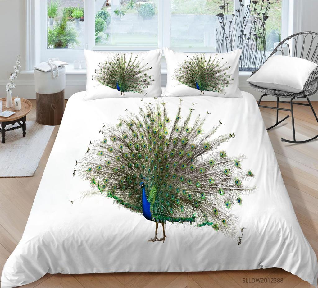 Новая мода 3D принт павлина пододеяльник ручка павлина Постельное белье пододеяльник красивый домашний покрывала один размер постельная одежда