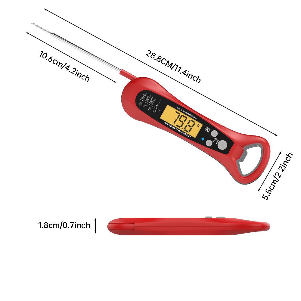 Водонепроницаемый складной электронный термометр для продуктов - Жаростойкий для кухни и барбекю
