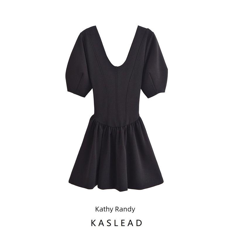 Kaslead New Arrival Women's Fashion Style Fashion Silm Round Neck Fit Skirt 5584316