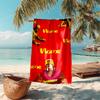 Personalized customized proof beach towel with Hulk Hogan pattern - soft, absorbent,quick-drying,perfect swimming,camping&bathing