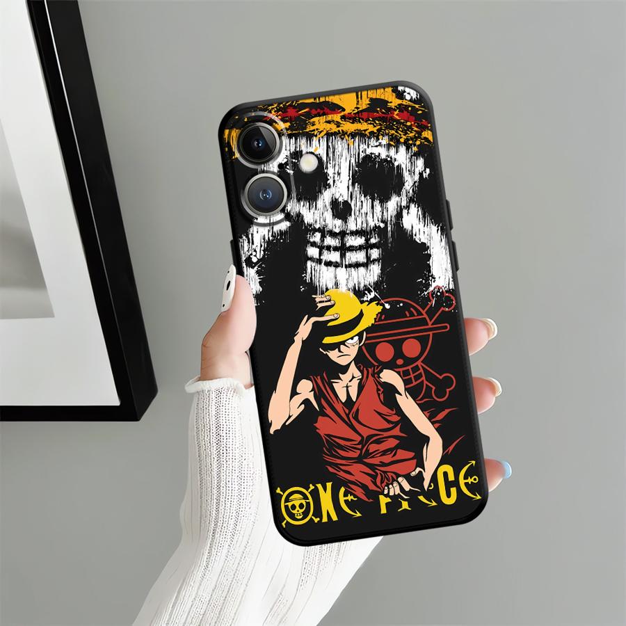 Чехол для телефона One Piece Luffy Funda для iPhone 17 16 Pro Max 14 11 X XS XR 12 17Air 13 Mini SE 15 Plus 7 8