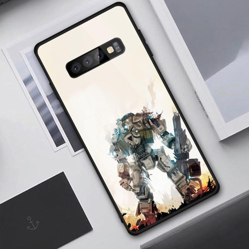 Крутой игровой чехол Titanfall2 для телефона Samung A32 A51 A52 NOTE 10 20 S10 S20 S21 S22 Pro Ultra Black PC Glass Phone Cover