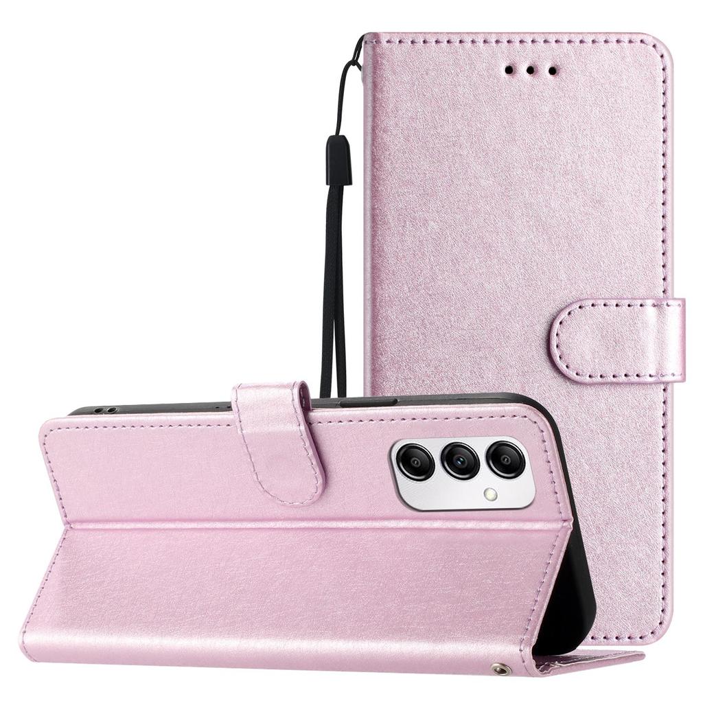 Classics Smooth Silk Leather Phone Wallet Case Book Kickstand For iPhone Samsung Xiaomi Redmi Google Moto Pro Solid Girls Magnetic Card Flip Cover Bag