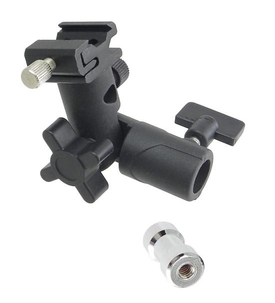 Универсальный E-образный кронштейн для вспышки, горячий башмак, стойка для накамерной вспышки, держатель для зонта, держатель для света