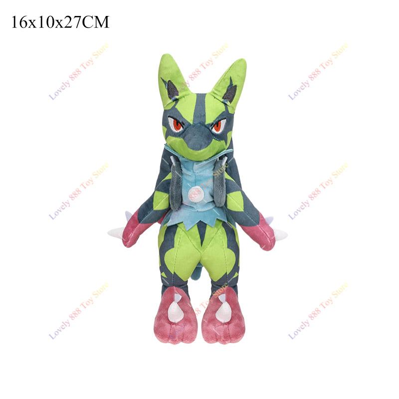 Plush Shiny Mega Lucario Clodsire Infernape Hoppip Paldean Wooper Anime Stuffed Doll Soft Animal Plushies Gift for Kids
