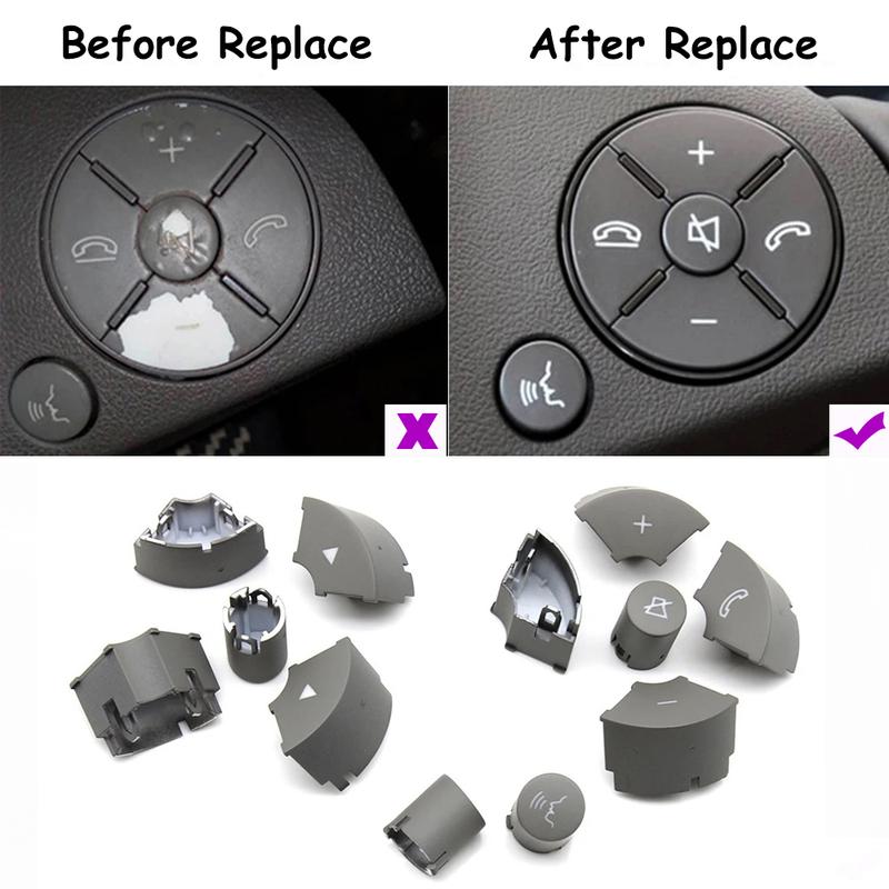 Car Multi-function Steering Wheel Switch Control Buttons For Mercedes Benz C E GLK Class W204 X204 W207 W212