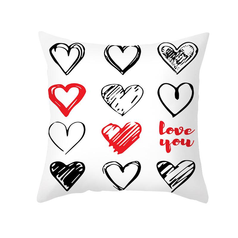 New Valentine's Day Themed Pillow Covers Home Pillow Cushion Covers
