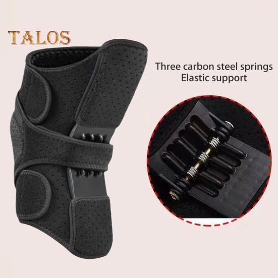 Knee Booster Brace with Spring Patella Joint Support Pad Knee Stabilizer Brace for Climbing And Squatting