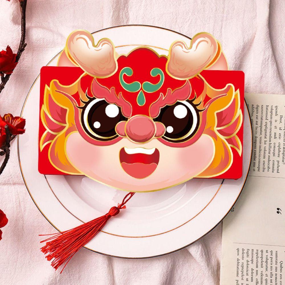 Dragon Chinese Red Envelope Paper Money Pocket Hong Bao Folding Red Envelopes Chidren Gifts