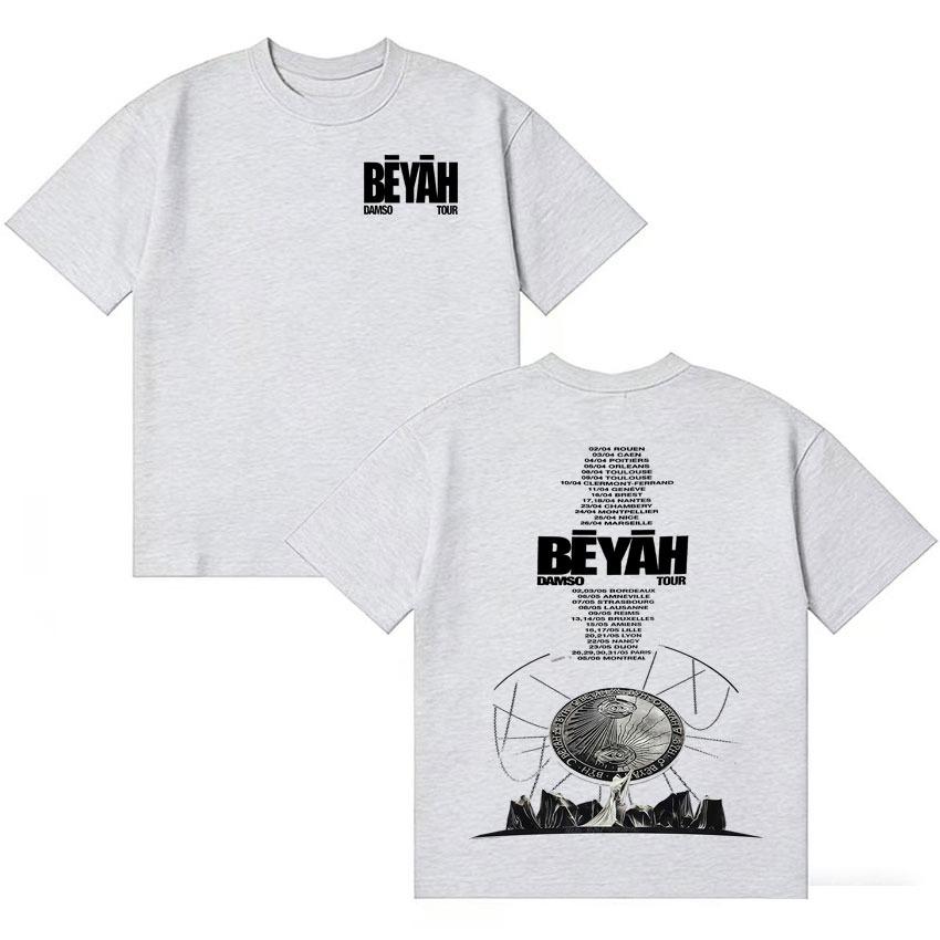Singer Damso 2026 Hot Album Fashion Tshrit Oversized Hip Hop Teenagers Short Sleeve Summer 100 Cotton T Shirt Unisex Wome