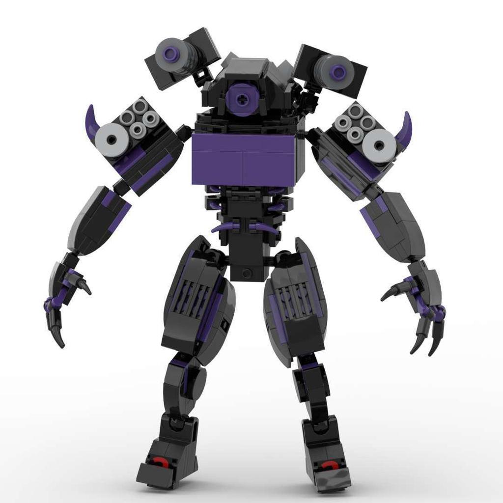 Трансграничный Титан Клокмен против. Туалетмен Телевизор Динамик Конструктор Минифигурки