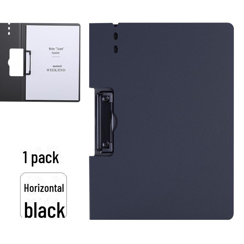 Multifunctional A4 Folder: Student Exam Paper Storage & Sorting Board - Office Supplies, Black Data Folder Pad