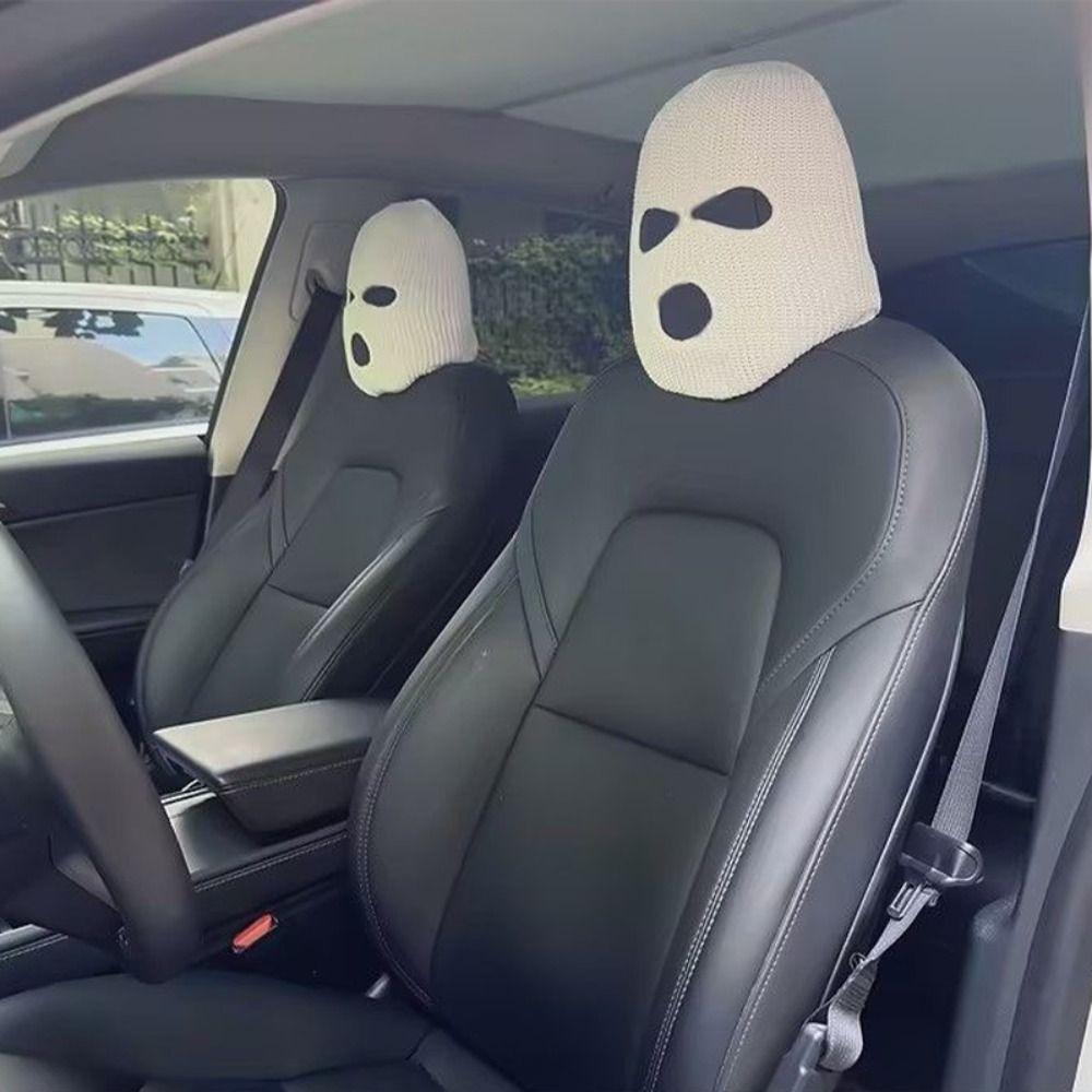 Knitting Halloween Car Funny Hat Decoration Halloween Auto Headrest Decor Cover Car Seat