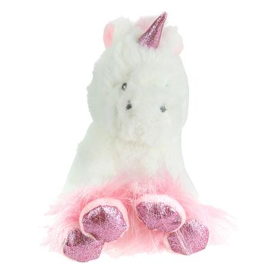 Les Trésors De Lily [Q4438] - Плюшевая игрушка дизайн 'Единорог My Unicorn' розовый белый - 15 см