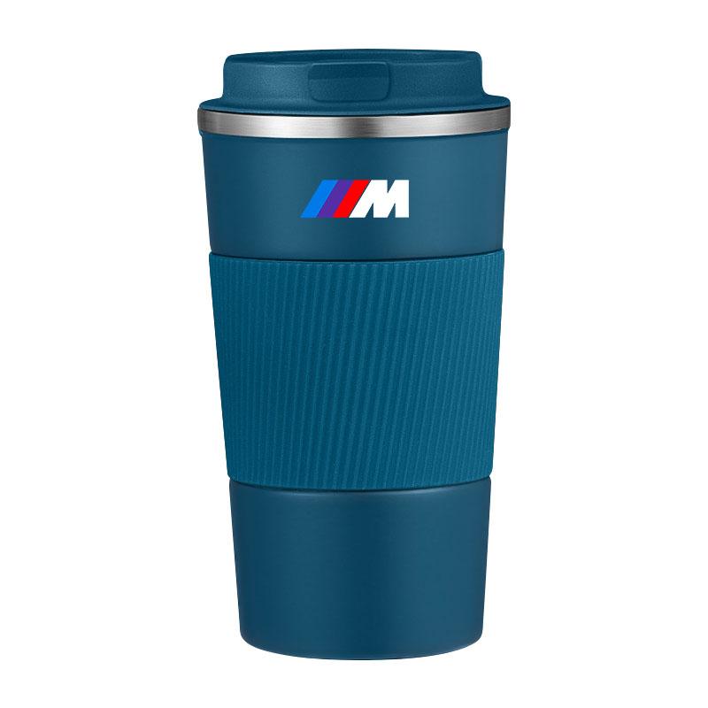 500ml Stainless Steel Coffee Tumbler Thermos Cup Portable Travel Thermal Mug For BMW M M1 M2 M3 M4 M5 M6 M7 M8 X1 X3 X5 E39 E46 E60 E90 Car Accessorie