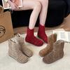 Versatile Boots Women's Shoes Single Shoes New Perforated Breathable Cool Boots and Short Boots