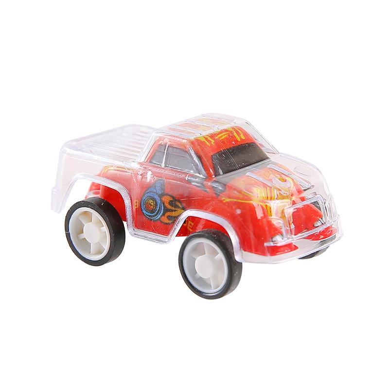 Inertial Simulation Mini Transparent Double Layer Graffiti Car Children Toy