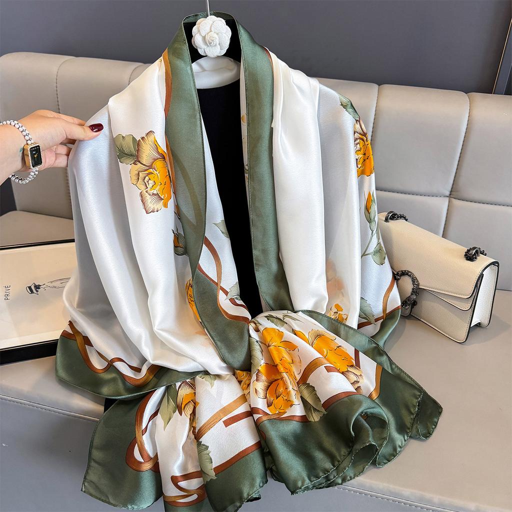 Женские 180*90 см модные красивые мягкие шелковые шарфы женские женские шаль хиджаб накидка платок бандана кашне пляжное парео
