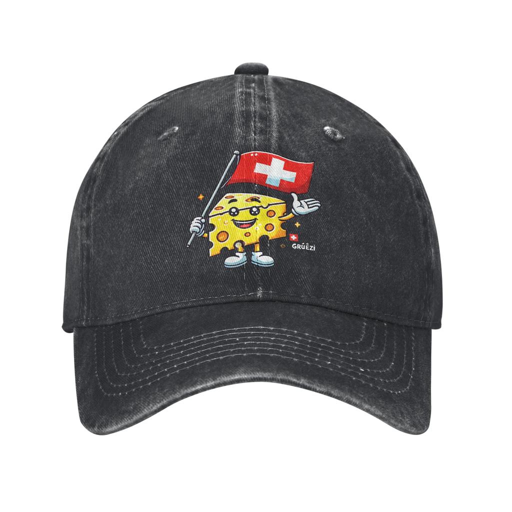 Swiss Switzerland Flag Trucker Hat Merch For Unisex Baseball Caps  Retro Headwear Cap Adjustable