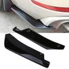 Rear Bumper Lip Diffuser Splitter Canard Protector Glossy Black Car Accessories