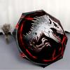 1pc Dinosaur Automatic Folding Umbrella - Compact 8-Rib Design, Durable Plastic & Iron, Perfect Gift for Friends & Family,  yy250923031